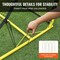 2-in-1 Soccer Rebounder Net Iron Frame Portable Training Goal 12 lbs
